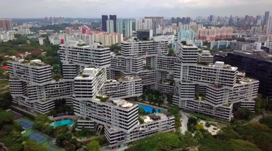 Interlace Condo Drone Shot