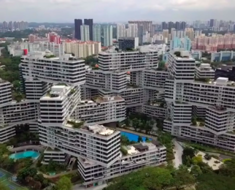 Interlace Condo Drone Shot